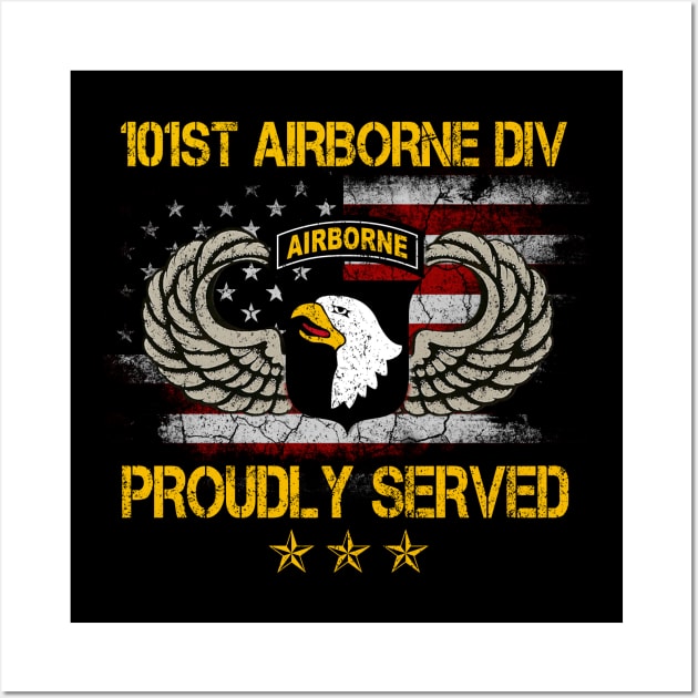 Paratrooper 101st Airborne Division Proudly Served Wall Art by floridadori